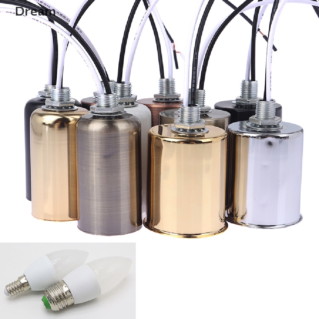 <Dream> E27 E14 ฐานสกรูเซรามิค ฐานไฟ Led สําหรับวางหลอดไฟ Led ในร่ม ลดราคา