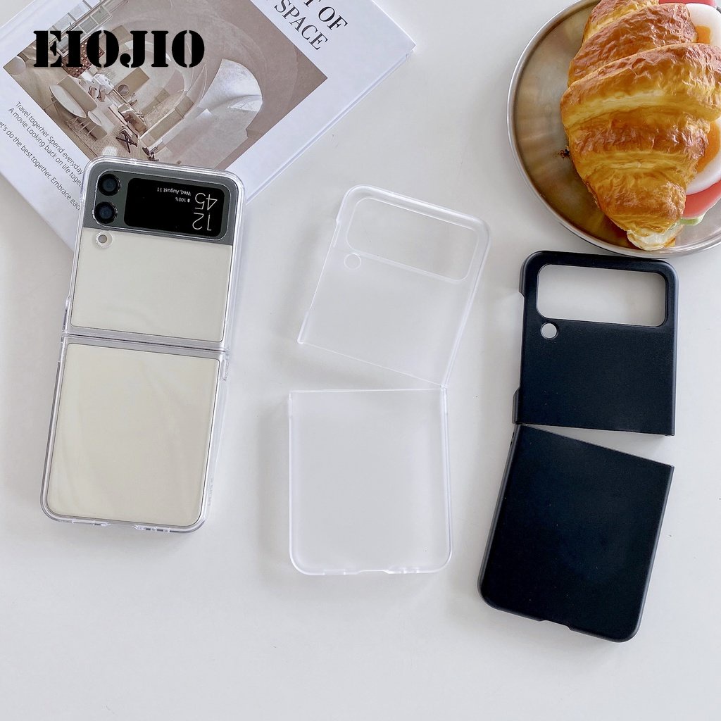 ฝาครอบป้องกันโปร่งใสสําหรับ Galaxy Z Flip8 7 6 กรณี Hard PC กันกระแทกกลับกันชนสําหรับ Samsung Galaxy ZFlip8 Flip7 Flip7FE Flip6 กรณี