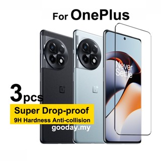 ฟิล์มกระจกนิรภัยกันรอยหน้าจอ สําหรับ OnePlus Ace 2 OnePlus Ace 2 Ace Pro Racing Nord CE 2 Lite Nord 2 2T N20 N200 5G OnePlus 11 10 9 Pro 11R 10T 10R 9R 9T 9E 3 ชิ้น