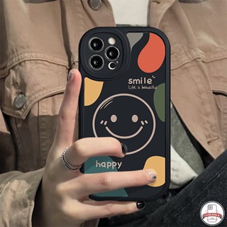 เคสโทรศัพท์มือถือแบบนิ่ม ลายหน้ายิ้ม เรียบง่าย สําหรับ Oppo A16 A95 A17 A57 A15 A5s A12 A77s A7 A17K A96 A9 A5 A54 A74 A55 A3S A16K A53 A31 A76 A16E A92 A1K Reno 5 5F 5Z 8 7 7Z