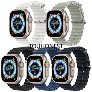 สายนาฬิกาข้อมือซิลิโคน แบบนิ่ม สําหรับ Apple Watch s8 Ultra 49 มม. 38 มม. T800 40 มม. 41 มม. 42 มม. 44 มม. 45 มม. T500 iWatch Series SE 8 7 6 5 4 3 2 1