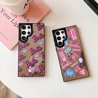 เคสมือถือ แบบแข็ง ลายการ์ตูนบาร์บี้น่ารัก กันกระแทก สําหรับ Samsung Galaxy S23Ultra S23 S23 Plus Galaxy S22 Ultra