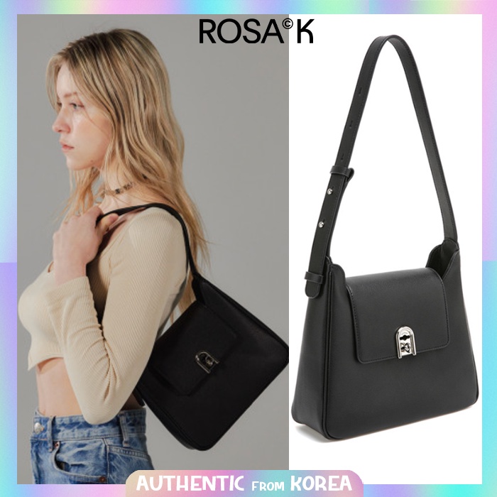 Rosa K Lapold Shoulder SM สีดําด้าน