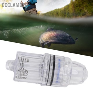 CCclamber Deep Drop Fishing Light พลาสติกใส AA แบตเตอรี่ขับเคลื่อนไฟ LED ตกปลาสำหรับ Trolling Sea Freshwater