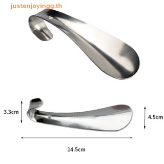 { justenjoyingg.th } 1Pc professional stainless steel silver metal shoe horn spoon shoehorn 14.5cm .