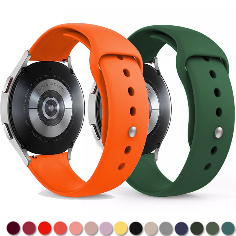 สายนาฬิกาข้อมือซิลิโคน 18 มม. 20 22 มม. สําหรับ Samsung Galaxy Watch 4 Classic 5 pro 44 40 42 46 มม. Active 2 S3 Huawei GT 3 2 2e pro