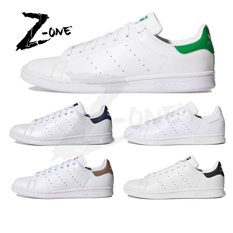 💐CC Adidas STAN SMITH W Casual Skateboard Shoes Sneakers For Women Men Whtie/Green
