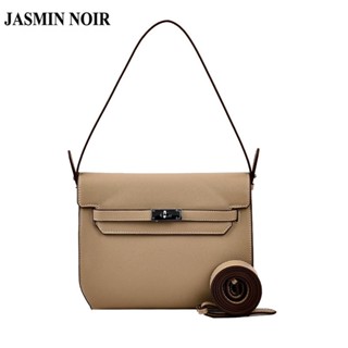 Jasmin NOIR กระเป๋าสะพายไหล่ลําลอง หนัง PU สําหรับสตรี