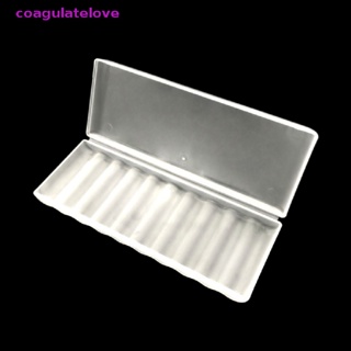 Coagulatelove กล่องพลาสติกใส สีขาว 10 ช่อง สําหรับจัดเก็บ AAA AA 18650 [ขายดี]