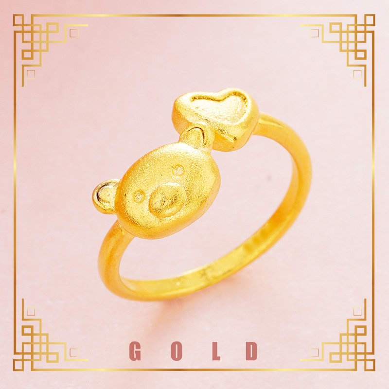 [Lucky K Gold] แหวนโคนี่ทองคํา Au999