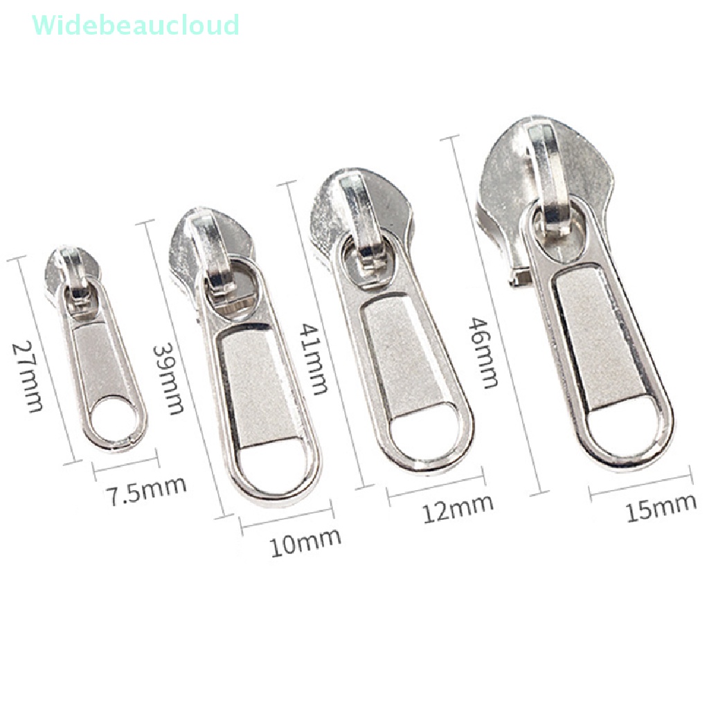 Widebeaucloud 5/8 ชิ้น 4 ขนาด Universal Fix Zipper Repair Replacement Slider Zippers