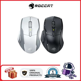 Roccat Kone Air เมาส์เกมมิ่งไร้สาย พร้อมแบตเตอรี่ 800 ชั่วโมง เซนเซอร์ออปติคอล 19K DPI ด้ามจับยาง สองด้าน ปุ่มตั้งโปรแกรมได้ และ Titan S