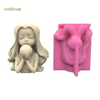 REDD Holder Resin Mold,Gypsum Flower Pot Silicone Molds Girls-Epoxy Resin Casting Molds for DIY Jewelry Storage Box