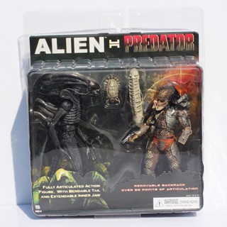 Neca ALIEN VS PREDATOR TRU EXCLUSIVE ของเล่นฟิกเกอร์ 2 แพ็ค ส่งฟรี 20 ซม.