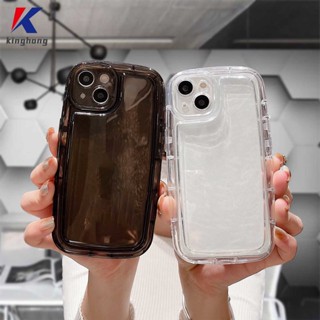 เคสโทรศัพท์มือถือ TPU นิ่ม กันกระแทก ปิดด้านหลัง ป้องกันเลนส์ สองสี สําหรับ VIVO Y35 Y20 Y22 Y22S Y15S Y15C Y91C Y21 2021 Y21A Y16 Y21T