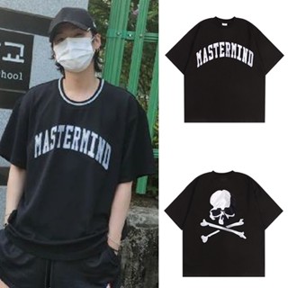 KPOP BTS SUGA Cotton เสื้อยืดผู้ชายผู้หญิง Plus ขนาด Skull MASTERMIND พิมพ์รอบคอแขนสั้น Top 2022