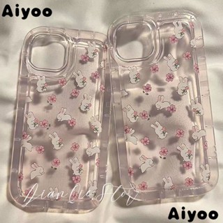 ✅เคสป้องกันโทรศัพท์มือถือ ลายกระต่าย กันกระแทก สําหรับ Apple iPhone 12 11promax 13 14 XS XRins E2RO