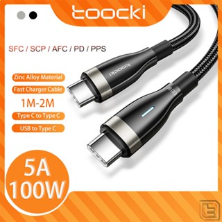 Toocki สายชาร์จ USB Type C 100W เป็น Type C ชาร์จเร็ว สําหรับ samsung Note 9