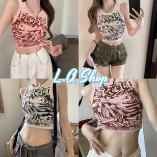 L.A Shop พร้อมส่ง เสื้อกล้ามไหมพรม ดีเทลน่ารักผู้การ์ตูนน่ารักมาก "1A23"