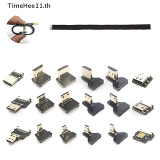 Timehee อะแดปเตอร์สายเคเบิล FPV Micro Mini HDMI 90 องศา สําหรับถ่ายภาพ TH