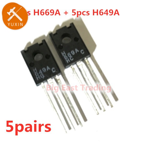 ( 5 ชิ้น 10 ชิ้น H669A H649A ) TO-126F 669A 649A TO126 ทรานซิสเตอร์,รับประกันคุณภาพ pxb9 ( )