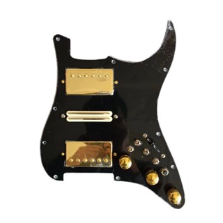 ชุดอัพเกรด HSH Pickguard หลายสวิตช์ Wilkinson Alnico5 Pickups ฮาร์ดแวร์สีทอง สําหรับกีตาร์ Strat