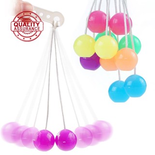 Pro-clackers ของเล่นลูกบอลลาโต้ บรรเทาความเครียด สุ่มสี L5V6