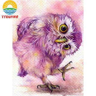 30*40CM 5D DIY Full Round Drill Diamond Painting Kit Owl Home Decoration Art Craft