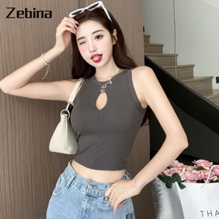 Zebina เสื้อกั๊กสตรีใหม่ไหล่กว้างเซ็กซี่หนึ่งเสื้อกั๊กหน้าอกคงที่