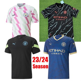 เสื้อกีฬาแขนสั้น ลายทีมชาติฟุตบอล HAALAND JOAO CANCELO MAHREZ DE BRUYNE Anniversary MAN FODEN GUNDOGAN 23 24 FERRAN BRUYNE ปี 2023 2024