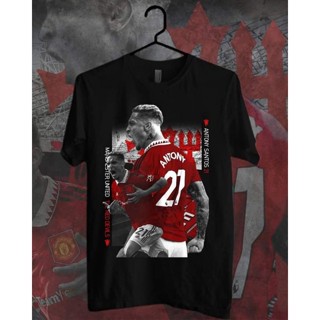 เสื้อยืดพิมพ์ลายเสื้อยืดผ้าฝ้าย [ส่งฟรี]✓Antony t-shirt manchester united