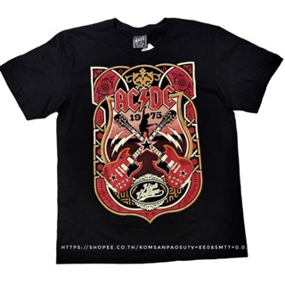 เสื้อยืดแขนสั้นเสื้อวง AC/DC เสื้อยืดวง ACDC เสื้อวงร็อค acdcS-5XL