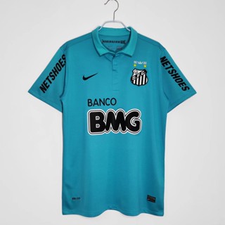 เสื้อกีฬาแขนสั้น ลายทีมชาติฟุตบอล Santos 2012 13 ชุดเยือน สไตล์เรโทร แห้งเร็ว ไซซ์ S - XXL สําหรับผู้ชาย