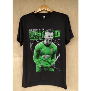 เสื้อยืดพิมพ์ลายเสื้อยืดผ้าฝ้าย De Gea Manchester united t-shirt