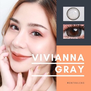 🔥คอนแทคเลนส์✨ขนาดบิ๊กอาย✨Gray✨ Vivianna (Montra)