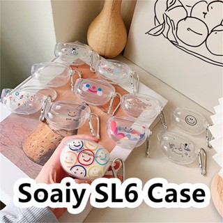 เคสหูฟัง แบบนิ่ม ลายการ์ตูน สีโปร่งใส สําหรับ Soaiy SL6