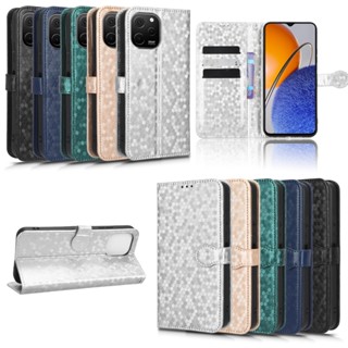 เคส for Kyocera Torque 5G KYG01 KY-51B Digno BX2 SX3 A101KC KYG02 Android One S10 S9 เคสโทรศัพท์หนัง TPU นิ่ม แบบฝาพับ พร้อมช่องใส่บัตร และสายคล้อง สําหรับ Hexagon Pattern PU Leather Case Flip Cover Wallet case ฝาพับหนัง เคสฝาพับ เคสเปิดปิด