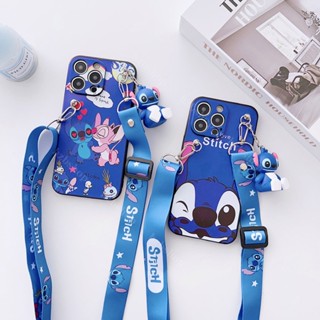 เคสโทรศัพท์มือถือนิ่ม ลายการ์ตูน Stitch น่ารัก พร้อมสายคล้อง สําหรับ Redmi A12C 11A A1 S2 10C 10A Redmi 9T 9C 9A 8A 7A 6A 5A 4A Redmi 10 9 8 7 6 5 4X