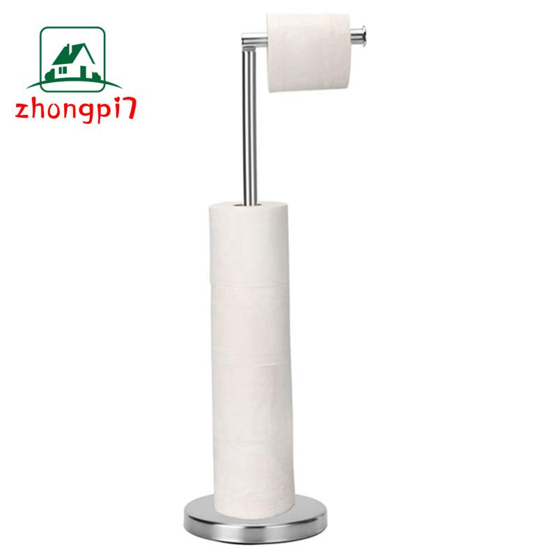 Toilet Paper Holder, Free Standing Toilet Paper Holder Stand with Reserve for 4 Spare Rolls, Sturdy Base
