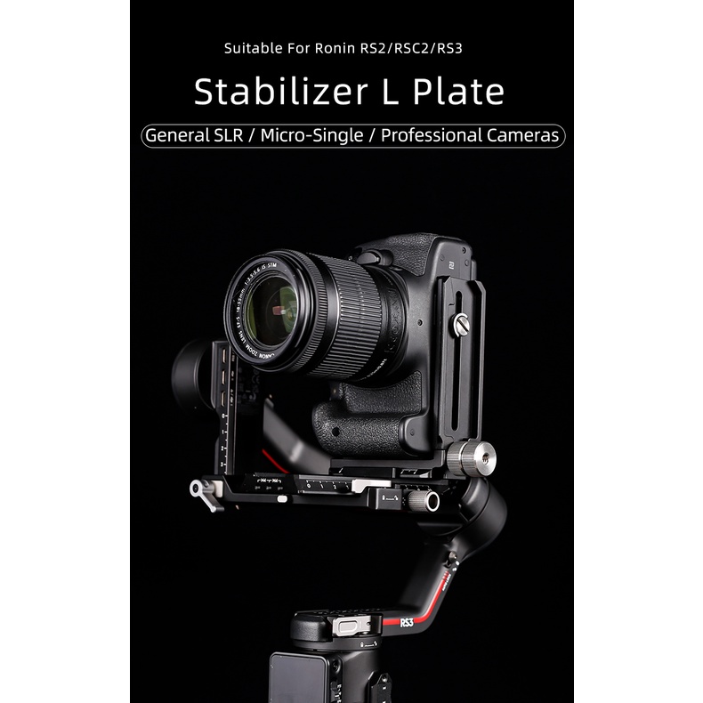 Bgning RS3 RS2 1/4 สกรูปลดเร็ว ตัวยึด L สําหรับ DJI Ronin RSC2 RS3 กิมบอลมือถือ ขาตั้งกล้องวิดีโอ ขาตั้งกล้อง Arca Swiss