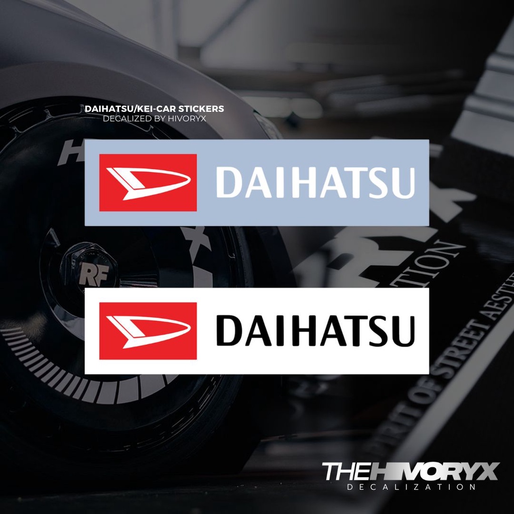 DAAIHATSU พร้อมโลโก้อย่างเป็นทางการDAIHATSU/TOYOTA/KEI CAR/KCAR CAR DECAL AUTOMOTIVE DIE-CUT สติ๊กเก