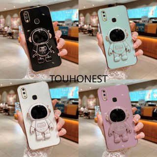 เคส Oppo Realme 3 Pro Case Luxury Cute Silicone 3D Astronaut Stand Phone Casing Cover Cases โทรศัพท์มือถือ ซิลิโคน ลายนักบินอวกาศ น่ารัก หรูหรา พร้อมขาตั้ง สําหรับ