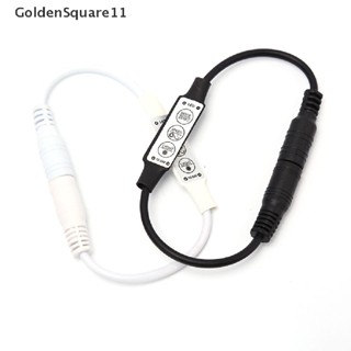 Goldensquare ตัวควบคุมหรี่ไฟ Led DC12-24V 6A 3 คีย์ 72W พร้อมตัวเชื่อมต่อตัวผู้ ตัวเมีย DC