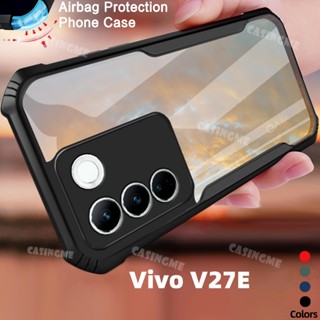 เคสโทรศัพท์มือถือแบบแข็ง ใส กันกระแทก บางมาก สําหรับ Vivo V27E 5G V27E V27 V 27 Pro V27Pro 5G 4G 2023