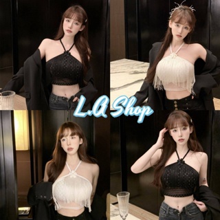 L.A Shop พร้อมส่ง  เสื้อสายเดี่ยว มีฟองน้ำ ดีเทลสายปลายปล่อยน่ารักเซ็กเล็กๆ "19102"