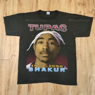 TUPAC SHAKUR RAPPER HIPHOP [FADE] งานฟอกสีเฟด เสื้อวง เสื้อทัวร์ เสื้อฮิปฮอป ฟอกเฟด อารมณ์งานเก่า