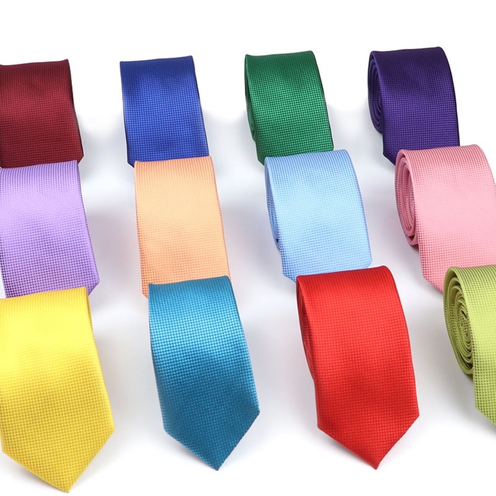 Zonfaz 6 ซม.แคบสีทึบผ ้ าไหมเนคไทสําหรับผู ้ ชายผอมสบายๆเนคไท Slim ชุดแต ่ งงานอุปกรณ ์ เสริมเรียบง ่ าย Tie