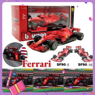 1:43 2022 Ferrari SF90 #16 #โมเดลรถยนต์จําลอง SF90 #5  แบบโลหะผสม ของเล่นสําหรับเด็ก