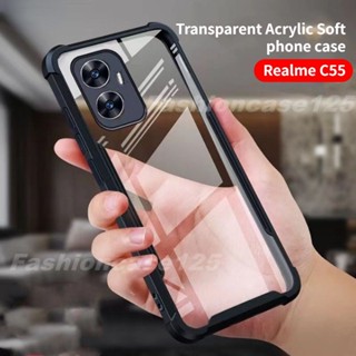 เคสอะคริลิคใส ป้องกันกล้อง กันกระแทก สําหรับ Realme C55 RealmeC55 4G 2023