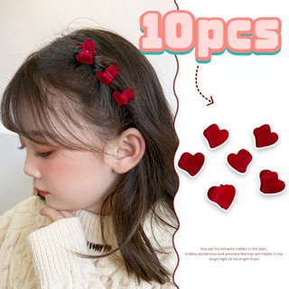 กิ๊บติดผม ผ้ากํามะหยี่ รูปหัวใจ ขนาดเล็ก เครื่องประดับ สําหร…